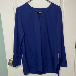 Buckhead Betties Women’s Longsleeve Blouse XL Navy Blue EUC